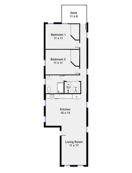 Apartment Suite2 Access To Patio Chicago